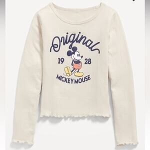 Old Navy Mickey Mouse Lettuce Edge Licensed Graphic T-Shirt